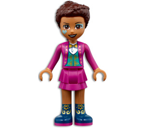 LEGO Andrea s Modrá Srdce na Cheek Minifigurka