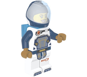 LEGO Astronaut s Dark Modrá Vesmírná přilba a Jet Pack Minifigurka