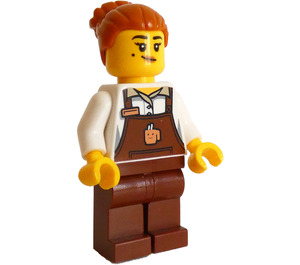 LEGO Barista s Vlasy s Velký Bun Minifigurka