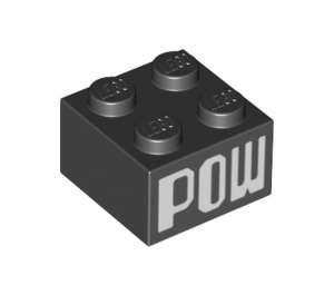 LEGO Kostka 2 x 2 s "POW" (3003 / 68918)