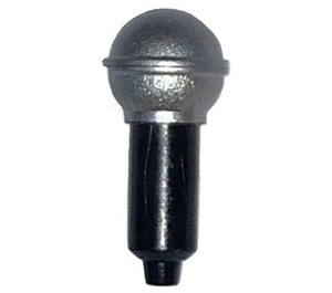 LEGO Microphone s Full Metallic stříbrný Horní (12172 / 36828)