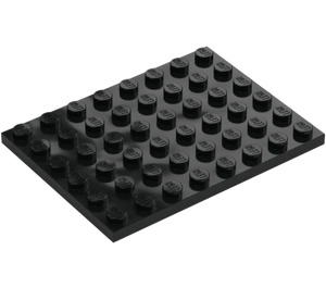 LEGO Černá Deska 6 x 8 (3036)