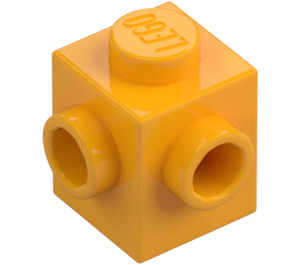 LEGO Kostka 1 x 1 s Dva Cvočky na Adjacent Strany (26604)