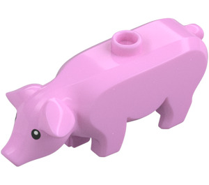 LEGO Pig s Černá Oči s Bílá Pupils (68887 / 87876)