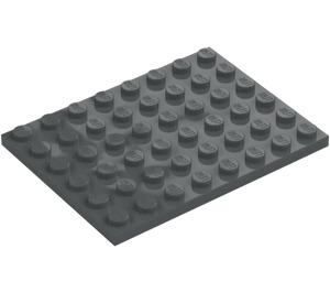 LEGO Tmavě kamenná šedá Deska 6 x 8 (3036)