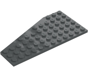 LEGO Tmavě kamenná šedá Klín Deska 6 x 12 Křídlo Pravá (30356)