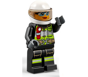 LEGO ženský Motocykl Hasič Minifigurka