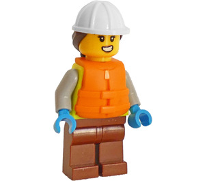 LEGO Harbour Worker s Záchranná vesta Minifigurka