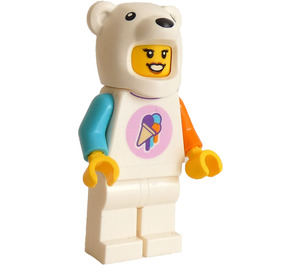 LEGO Zmrzlina Vendor - Polar Medvěd Kostým Minifigurka