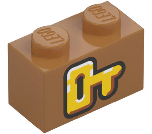 LEGO Kostka 1 x 2 s Žlutá Klíč (3004 / 103778)