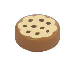 LEGO Středně tmavá tělová Dlaždice 1 x 1 Kolo s Cookie (15828 / 98138)