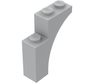 LEGO Střední kamenná šedá Klenba 1 x 3 x 3 (13965)