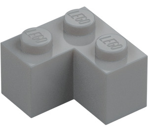 LEGO Střední kamenná šedá Kostka 2 x 2 Roh (2357)