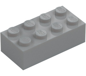 LEGO Střední kamenná šedá Kostka 2 x 4 (3001 / 72841)