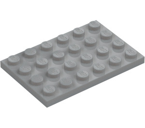 LEGO Střední kamenná šedá Deska 4 x 6 (3032)