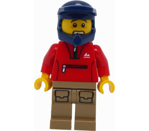 LEGO Mountain Biker s Dark Modrá Helma Minifigurka