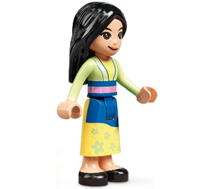 LEGO Mulan s Modrá a Žlutá Sukně Minifigurka