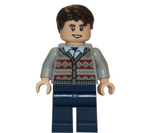 LEGO Neville Longbottom s Šedá Cardigan a Dark Modrá Nohy Minifigurka