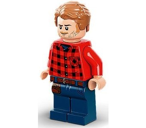 LEGO Owen Grady s Červená Plaid Košile Minifigurka