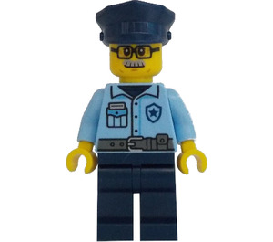 LEGO Policejní důstojník s Brýle a Knír Minifigurka