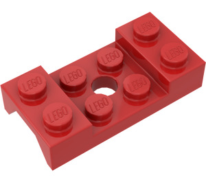 LEGO Červená Blatník Deska 2 x 4 s Arches (60212)