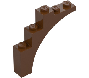 LEGO Červenohnědá Klenba 1 x 5 x 4 (2339 / 14395)