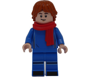 LEGO Spectator - Světlo Tělová Modrá Fotbal Fan Minifigurka