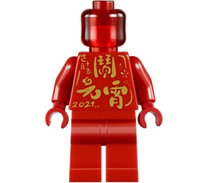 LEGO Socha Pružina Lantern Festival 2021 Minifigurka