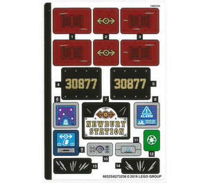 LEGO Sticker Sheet for Set 70424 (60525)