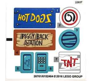 LEGO Sticker Sheet for Set 75824 (26761)