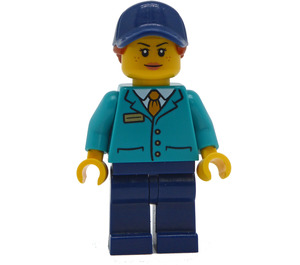 LEGO Vlak Station Employee Minifigurka