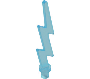 LEGO Transparentní světle modrá Lightning Bolt (Single) (27256)