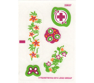 LEGO Transparent Sticker Sheet for Set 41033 (17762 / 17763)