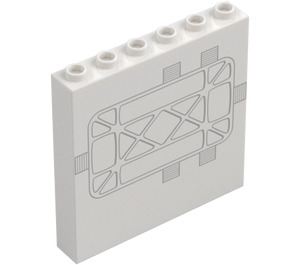 LEGO Panel 1 x 6 x 5 s Map / Hexagonal Layout (59349 / 106816)