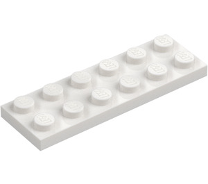 LEGO Bílá Deska 2 x 6 (3795)