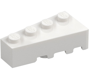 LEGO Bílá Klín Kostka 2 x 4 Levý (41768)