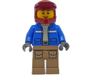 LEGO Wildlife Rescue Motorcyclist s Helma Minifigurka