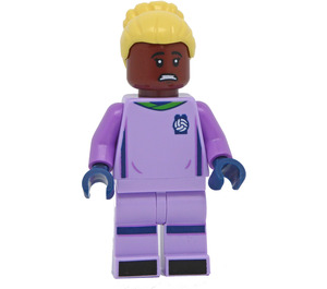 LEGO Žena - Fialová Fotbal Goalie Minifigurka