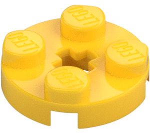 LEGO Žlutá Deska 2 x 2 Kolo s Otvor pro nápravu (4032)