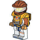 LEGO Astronaut - Bright Světlo oranžová a Tmavě oranžová Vesmír Oblek Minifigurka