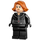 LEGO Černá Widow s Krátké vlasy a Prostý Nohy Minifigurka