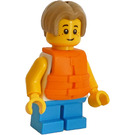 LEGO Boy s Bílá Tank Horní a Záchranná vesta Minifigurka