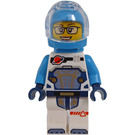 LEGO ženský Astronaut s Tmavě azurová Helma a Brýle Minifigurka