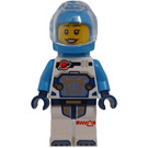 LEGO ženský Astronaut s Tmavě azurová Helma Minifigurka