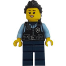 LEGO ženský Policejní důstojník s Černá Vlasy Minifigurka