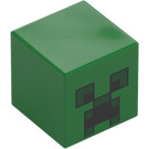 LEGO Čtverec Minifigurka Hlava s Creeper Tvář (20275 / 28275)