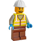 LEGO Harbour Worker s Bílá Konstrukce Helma Minifigurka