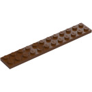 LEGO Červenohnědá Deska 2 x 12 (2445)