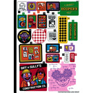 LEGO Sticker Sheet for Set 21324 (73327)