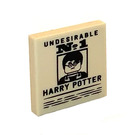 LEGO Dlaždice 2 x 2 s Undesirable No. 1 Harry Potter s drážkou (3068 / 100175)